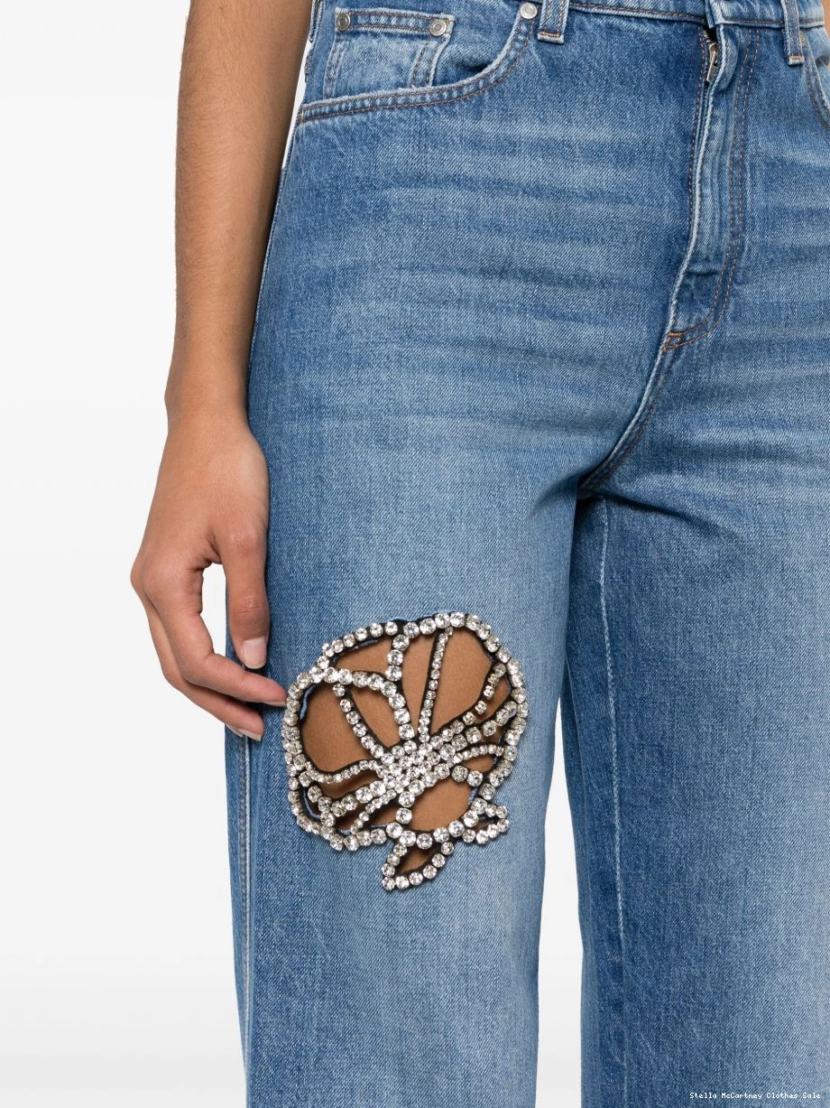 Affordable Stella jeans crystal-embellished McCartney Women 0723